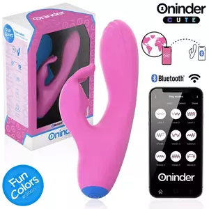 Vibrator ONINDER CUTE Love Bunny — G‑spot and clitoral stimulator, compact, app‑controlled