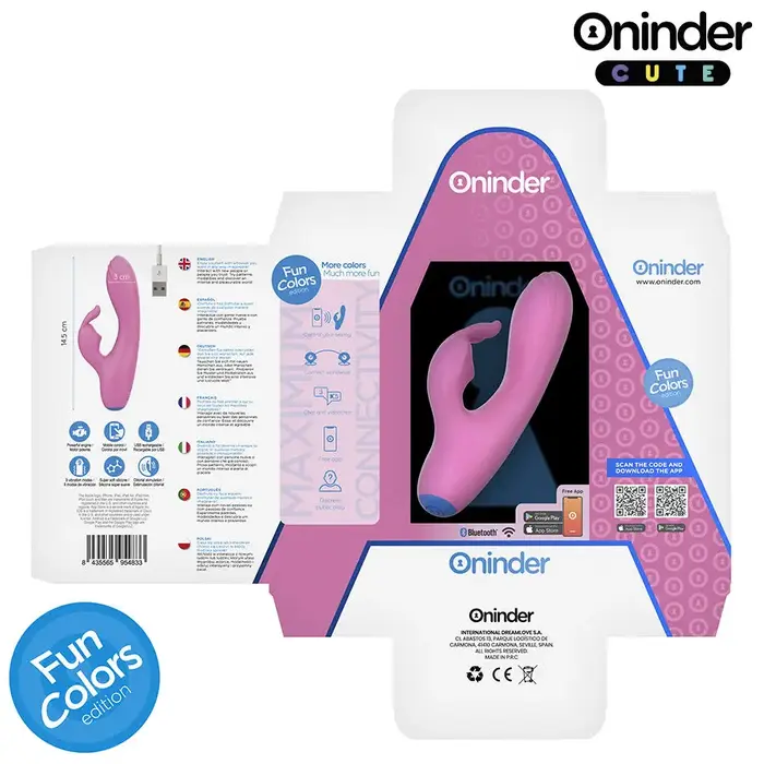 Vibrators ONINDER CUTE Love Bunny — G‑punkts un klitors Photo 7