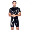Vīriešu īsais vinila playsuit Black Level M Photo 2
