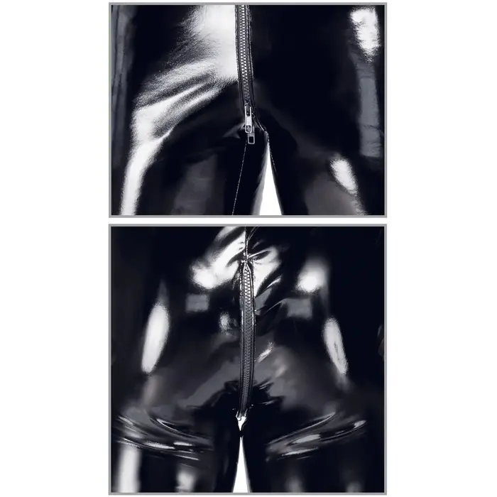Vīriešu īsais vinila playsuit Black Level M Photo 6