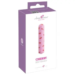 Вибратор beau coeur Cherry Mini Vibrato компактный персональный массажер, длина 8,7 см, вставляемая 6,5 см, Ø 1,9 см, 10 режимов, на батарейке (AAA)