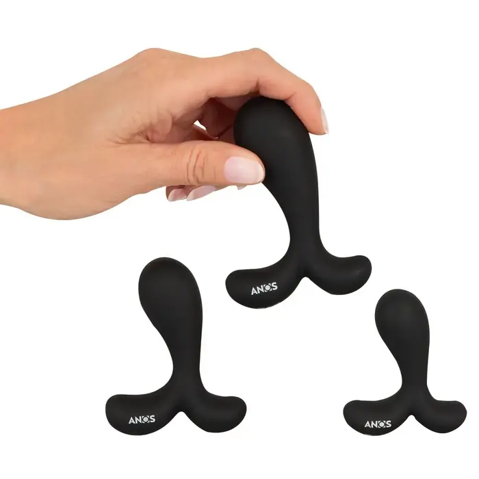 Butt Plug Training Set ANOS — three silicone plugs S/M/L Photo 7