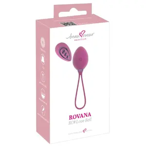 Vibrējošs mīlas lode beau cœur Rovana RC Love Ball — uzlādējams silikona intimais ols, 6 cm × Ø 3,9 cm, tālvadība