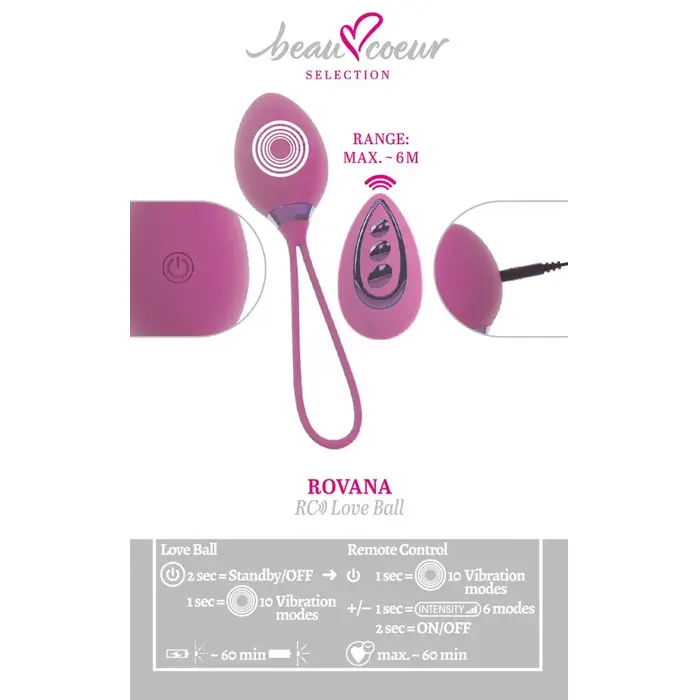 Sex toy beau coeur Rovana RC Love Ball Photo 9