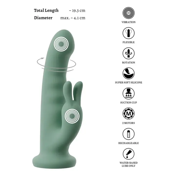 beau coeur Luvio Rotating Soft trusīša vibrators Photo 15