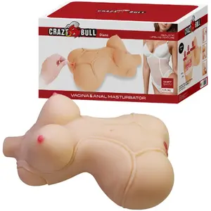 Реалистичный торс‑игрушка CRAZY BULL Diana — 5 кг, вагинальное и анальное отверстия