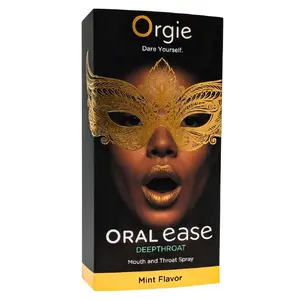 Orgie Oral Ease Deepthroat — оральный лубрикант-спрей 15 мл, мятный вкус для интимных контактов