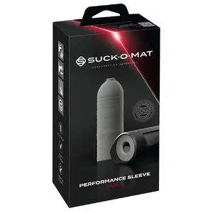 Rezerves čaulīte Suck-O-Mat 3 Perf. Sleeve L — silikons/PU, garums 21 cm, ievietošanas dziļums 16 cm, Ø atvere 2.7 cm