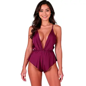 Lingerie bodysuit PASSION SENSIE D-244612 Plum, size L/XL