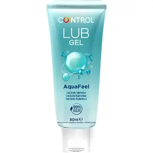 Ūdens bāzes lubrikants CONTROL LUBES Aquafeel ar hialuronskābi, 80 ml