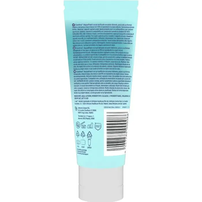 CONTROL LUBES Aquafeel lubrikants 80 ml Photo 2