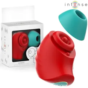 Klitorālā stimulators INTENSE Donnie D-241955 — mērķēta uzgaļa dizains, sarkani zaļa apdare