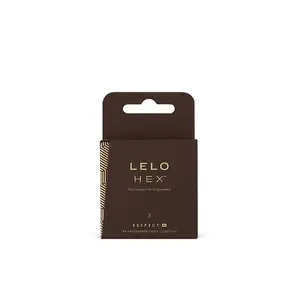 Презервативы Lelo Respect XL — упаковка 3 шт., гладкие, ширина 58 мм, длина 195 мм, толщина 0.045 мм