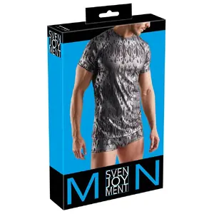 Men's shirt Svenjoyment M.Shirt size 3XL — short-sleeve black, 90% polyester 10% spandex