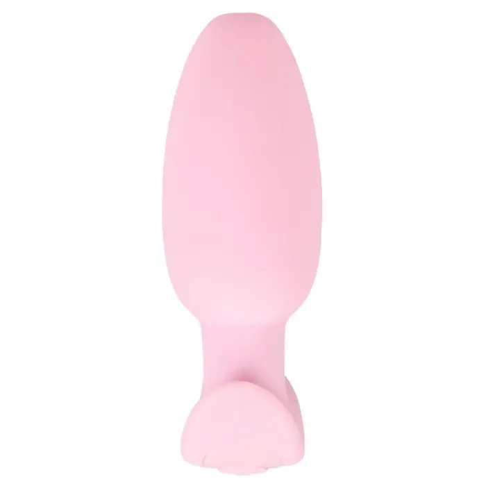 Anālā eņģelīte Cuties Vibrating Plug Rose — 8 cm, uzlādējama Photo 4