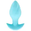 Анальная пробка Cuties Vibrating Plug Blue — 8 см Photo 2