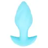 Анальная пробка Cuties Vibrating Plug Blue — 8 см Photo 3