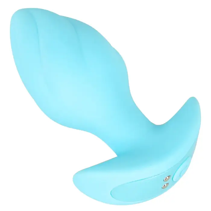 Анальная пробка Cuties Vibrating Plug Blue — 8 см Photo 6
