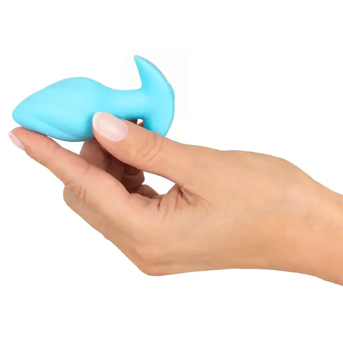 Анальная пробка Cuties Vibrating Plug Blue — 8 см Photo 7