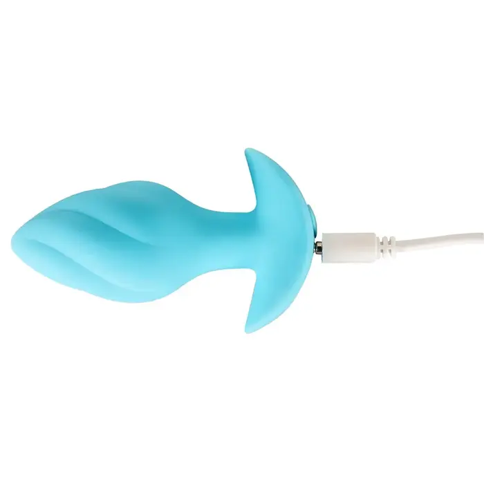 Анальная пробка Cuties Vibrating Plug Blue — 8 см Photo 9