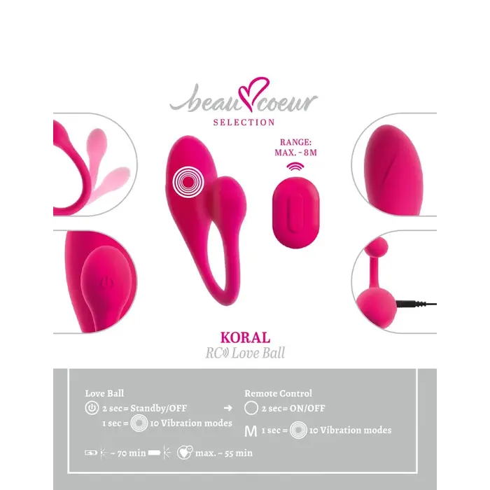 Vibro love ball beau cœur KORAL RC Photo 13
