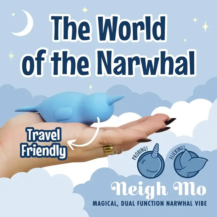 Klitorālais vibrators Unihorn Narwhal — 14,3 cm, divi motori Photo 13