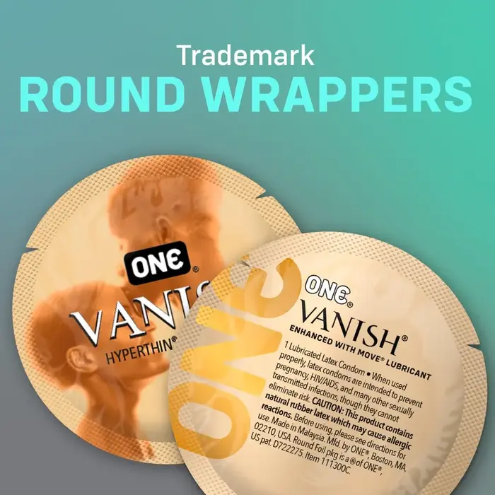 Condoms ONE Vanish x 12 — lubricated, standard size Photo 4