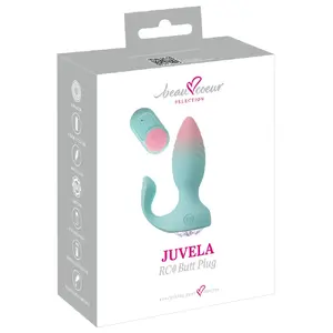 Anal plug beau coeur Juvela RC with remote control — silicone, rechargeable, total length 11.5 cm, insertion 8.5 cm, Ø max 3.5 cm