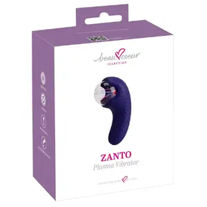 Vibrators beau cœur ZANTO Plasma Vibrat — silikons un stikls, 2 motori, 10 režīmi, uzlādējams, 13.3×7 cm, 144 g