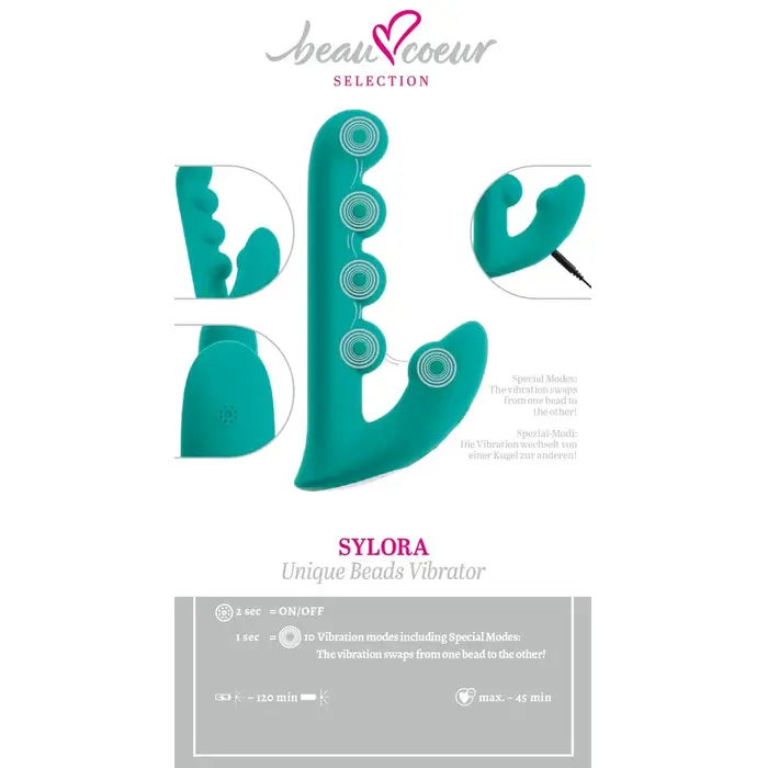 beau coeur Sylora Unique Beads trusīša vibrators Photo 11