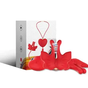 Krūšu gredzeni ARMONY FOR COUPLES D-243051 — magnētiski ar vibrāciju, taurenīša forma
