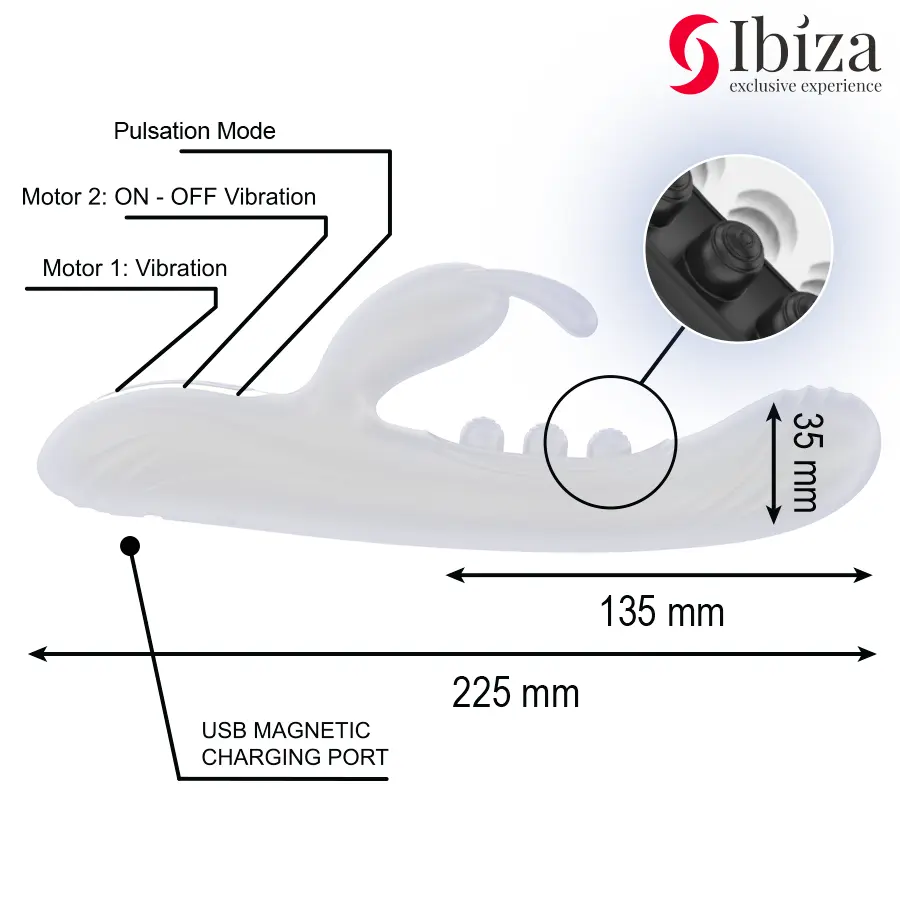 Vibrējošs truša vibrator IBIZA TECHNOLOGY D-244424 Photo 4