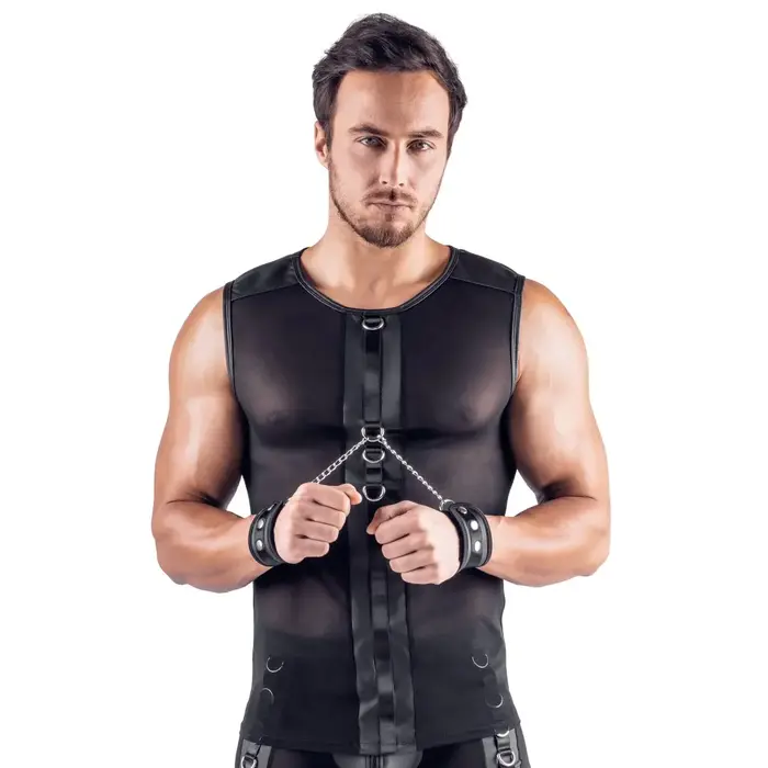 Men's mesh shirt Svenjoyment size S with detachable cuffs Photo 2