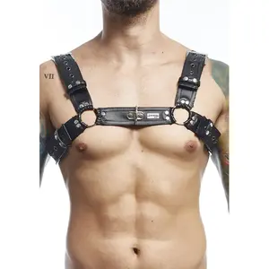 Harness belt Mob D-243408 — black, one size, adjustable fashion harness