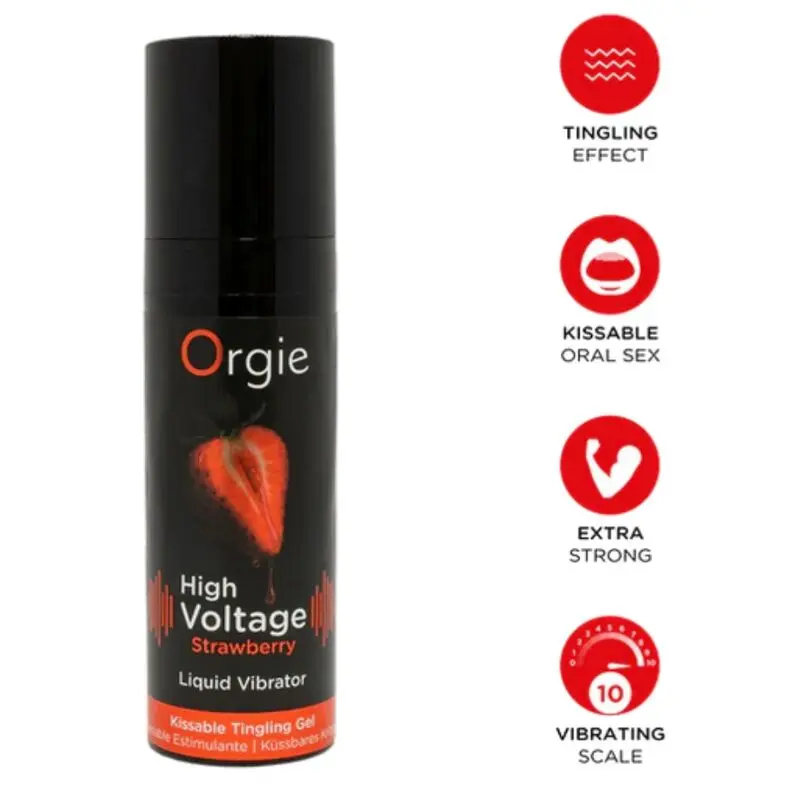 Orgie High Voltage Strawberry arousal gel, 15 ml Photo 5