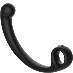 Vibrējošais masāžas nūjiņa Snail Vibe AXI — melns, ergonomisks dizains dziļai muskuļu atslodzei