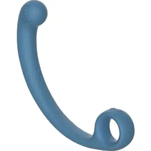 Vibrējošs masāžas nūjiņa Snail Vibe AXI — zils, vairāki vibrācijas režīmi, ergonomisks dizains