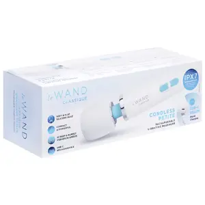 Wand massieris le wand Classique Petite Wand — uzlādējams kompakts wand, 24,9 cm, galviņa Ø 4,8 cm, ūdensizturīgs, 10 režīmi