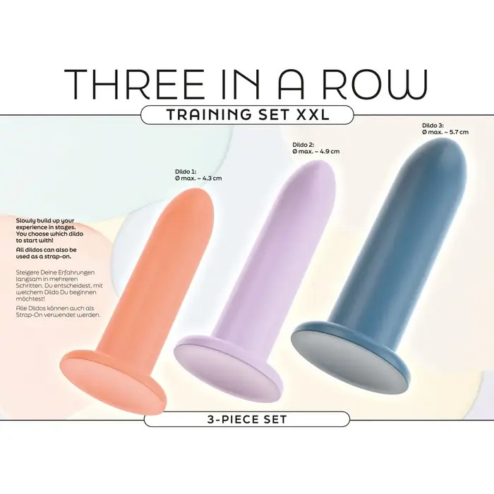 You2Toys Training Set Three In A Row — 3 silikona dildo Photo 7