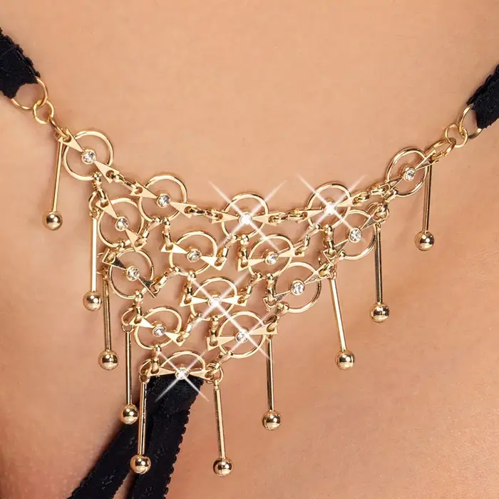 Cottelli Collection String Decoration S-L — декоративные бесшовные стринги Photo 5
