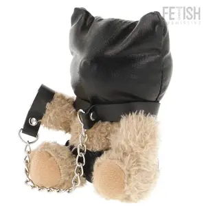 Plīša rotaļlieta FETISH SUBMISSIVE REBEL TOYS MOMO Teddy Bear Modelis 8 — pieaugušo BDSM lomu spēļu aksesuārs