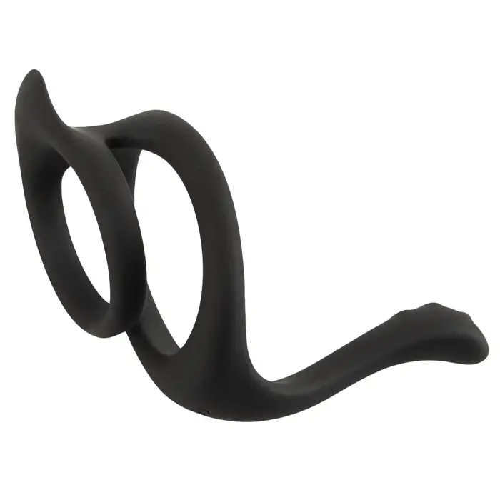 Cock & Ball Ring Erecto — silikona gredzens ar perineuma stimulētāju Photo 2