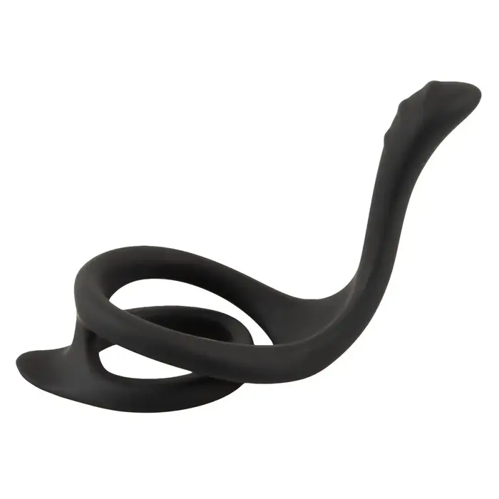 Cock & Ball Ring Erecto — silikona gredzens ar perineuma stimulētāju Photo 5