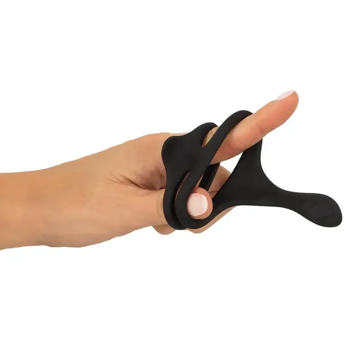 Cock & Ball Ring Erecto — silikona gredzens ar perineuma stimulētāju Photo 7