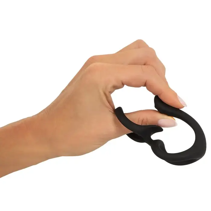 Cock & Ball Ring Erecto — silikona gredzens ar perineuma stimulētāju Photo 8