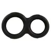 Кольцо Erecto Double Cock Ring двойное силиконовое Photo 4