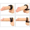 Кольцо Erecto Double Cock Ring двойное силиконовое Photo 6