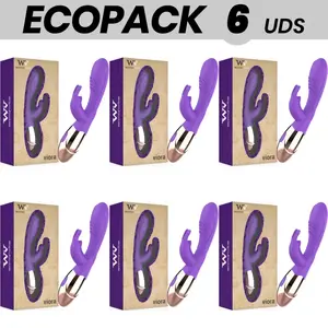 Набор перезаряжаемых силиконовых вибраторов WOMANVIBE ECOPACK 6 шт — силикон, перезаряжаемые