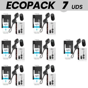 Kegel beads set brilly glam ECOPACK 7 vibrating units with remote control for pelvic floor training
