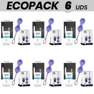 Vibrējošu Kēgela bumbiņu komplekts mr. boss D-233007 — 6 gab., ar pulti, ECOPACK